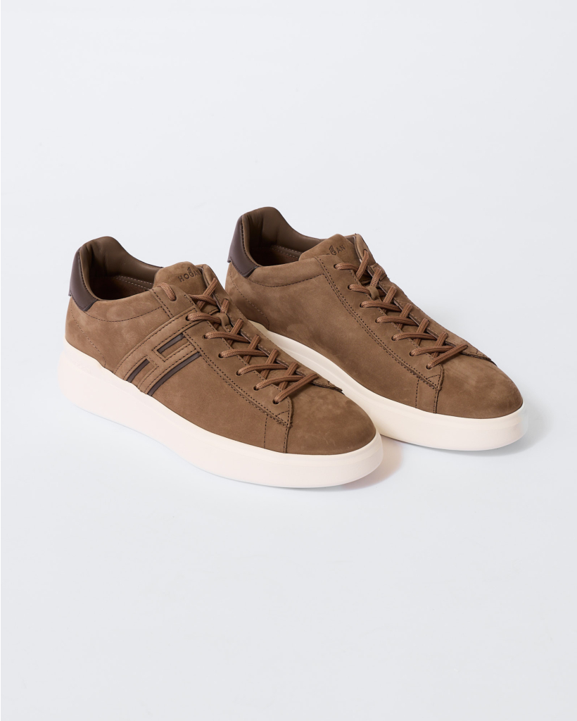 Brown H-Profile Lace-Up Sneaker