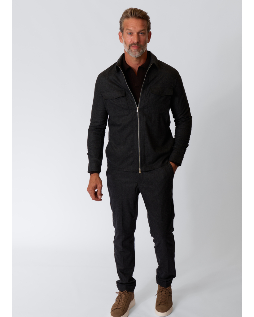 Urus Wool-Blend Overshirt Anthracite
