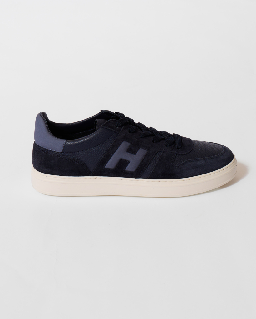 Dark Blue Lace-Up Sneaker