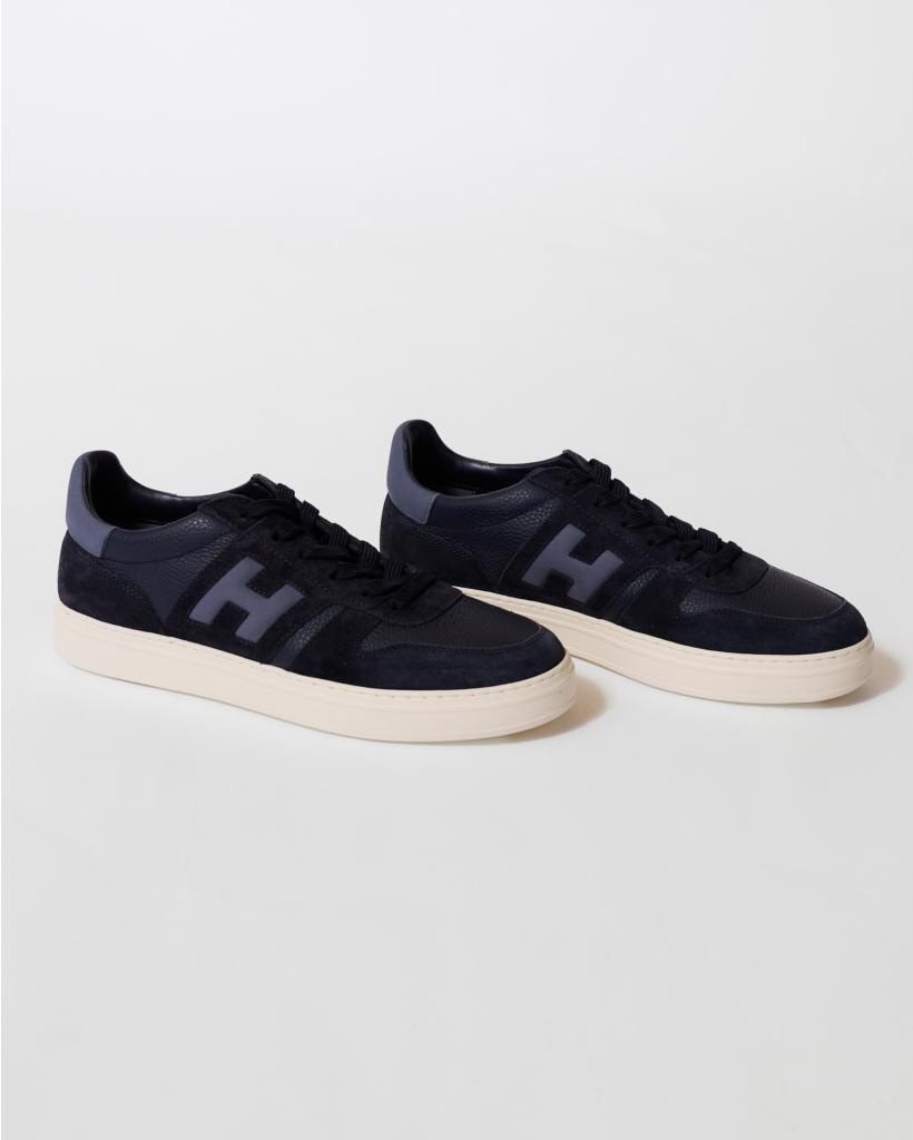 Dark Blue Lace-Up Sneaker