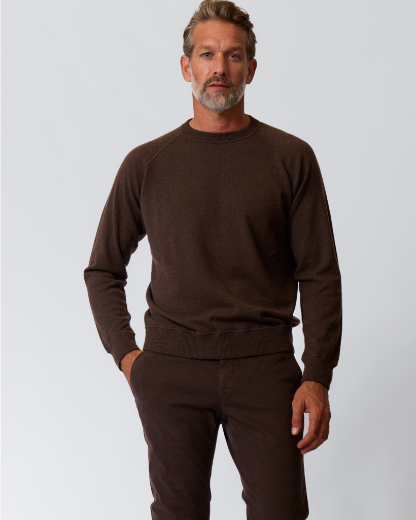 Cashmere Long Sleeve Knit Brown