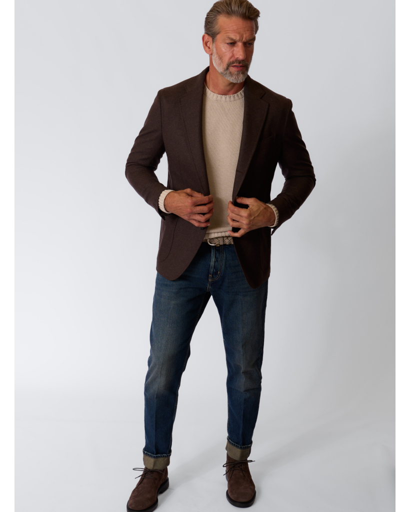 Jude Vintage Wash Tapered Jeans Dark Blue