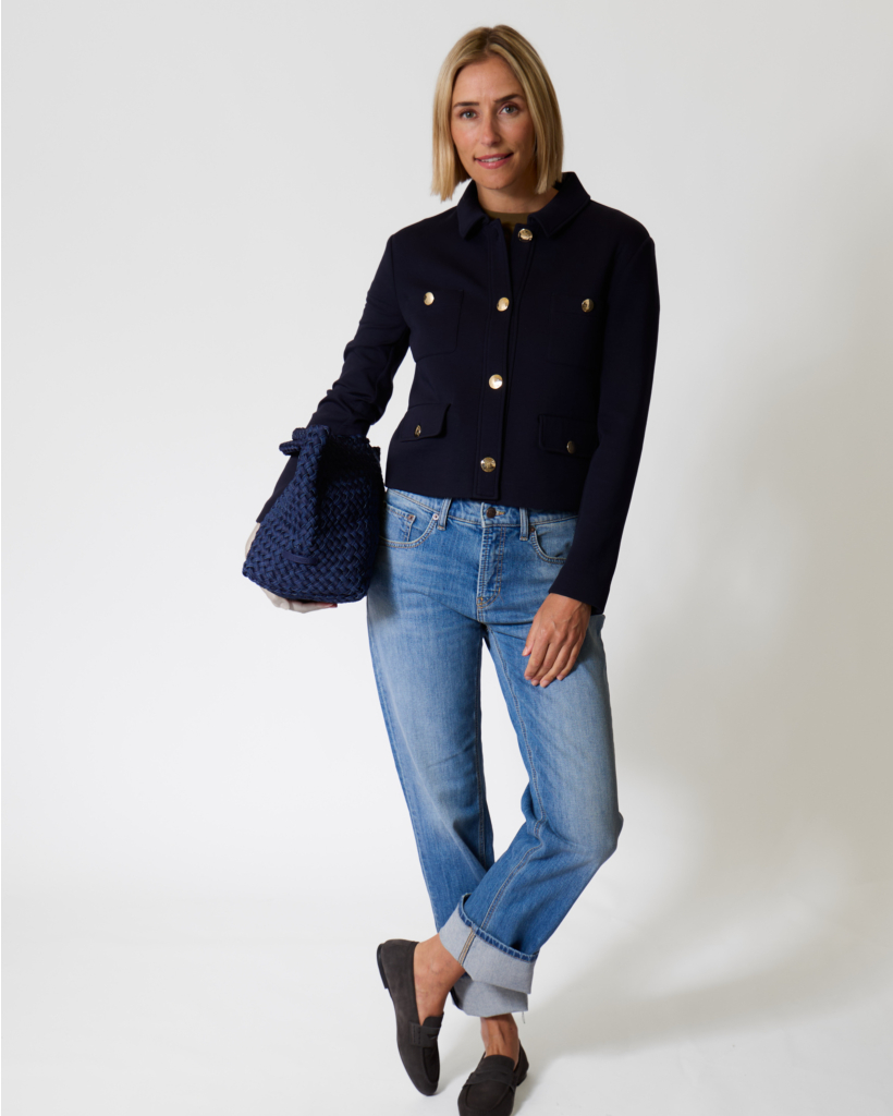 Gini Cropped Straight-Fit Jeans Metro Soft
