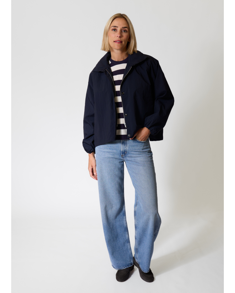 Oxo Striped Sleeveless T-shirt Navy/Ecru