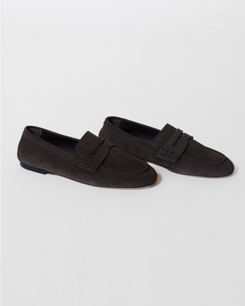 Balla Grey Suede Loafer