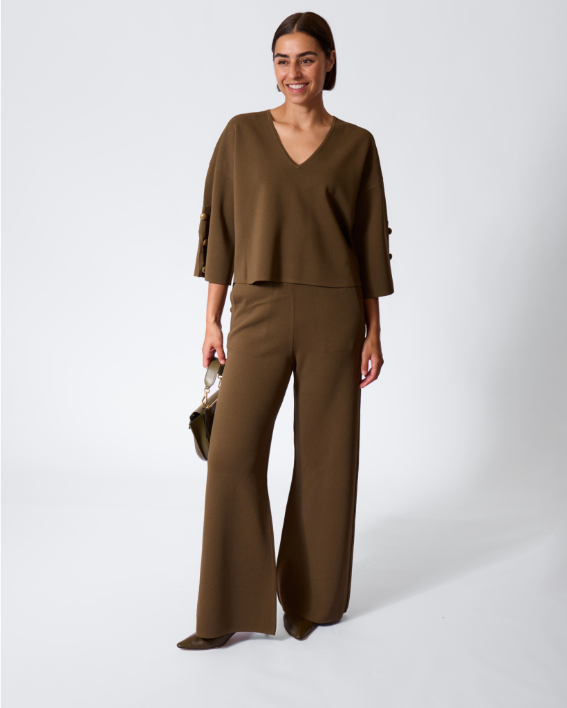 Faida Stretchy Pull-on pants Mud