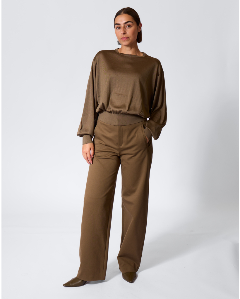 Talomina Sheer Knit Military
