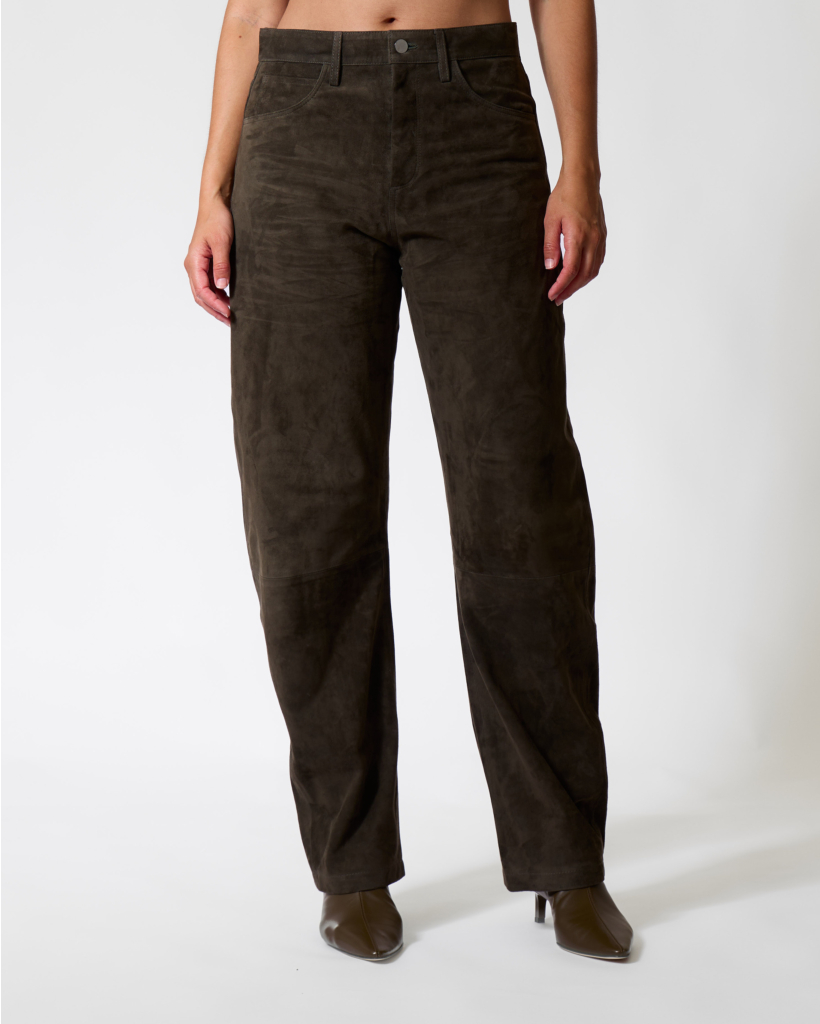 Judith Suede Trousers Foggy