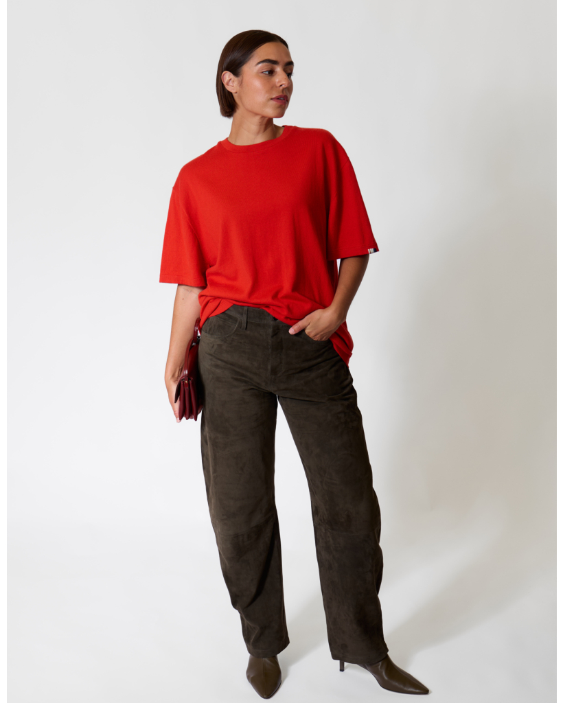 Judith Suede Trousers Foggy