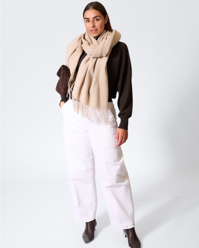 Rhannon Barrel Jeans Off-White