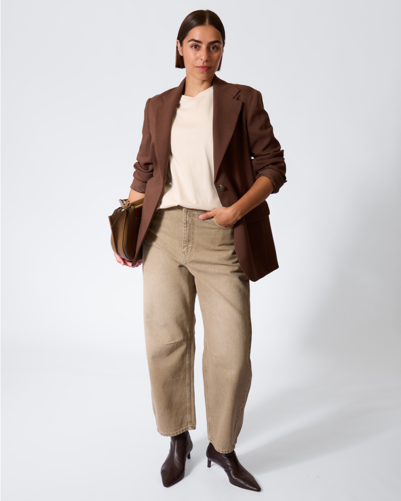 Arcadia Wide Jeans Light Beige