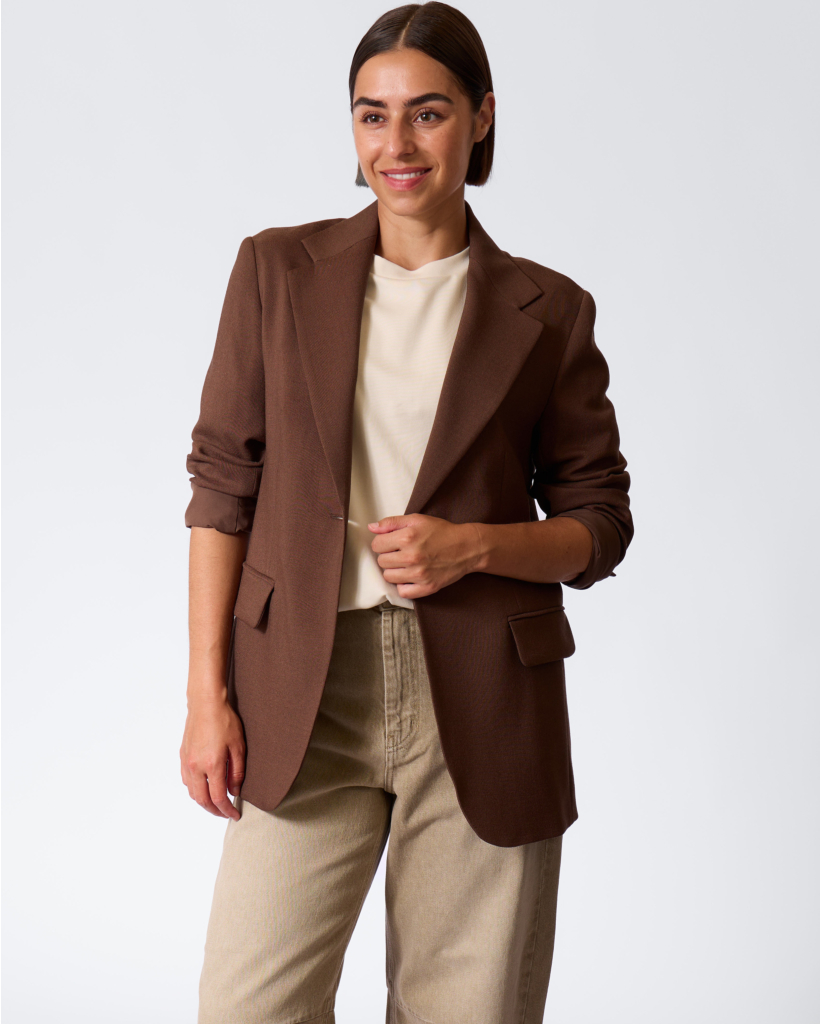 Dasta Woolen Blazer Cocoa