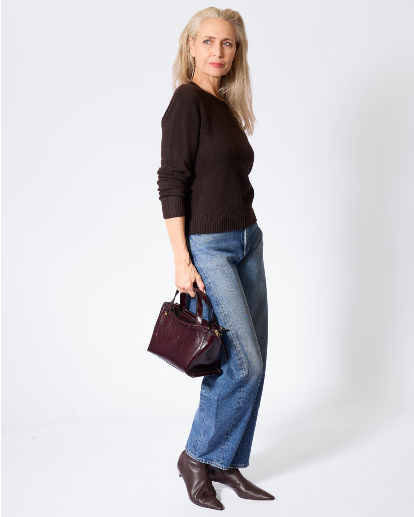 Mable Cashmere Classic Knit Dark Oak