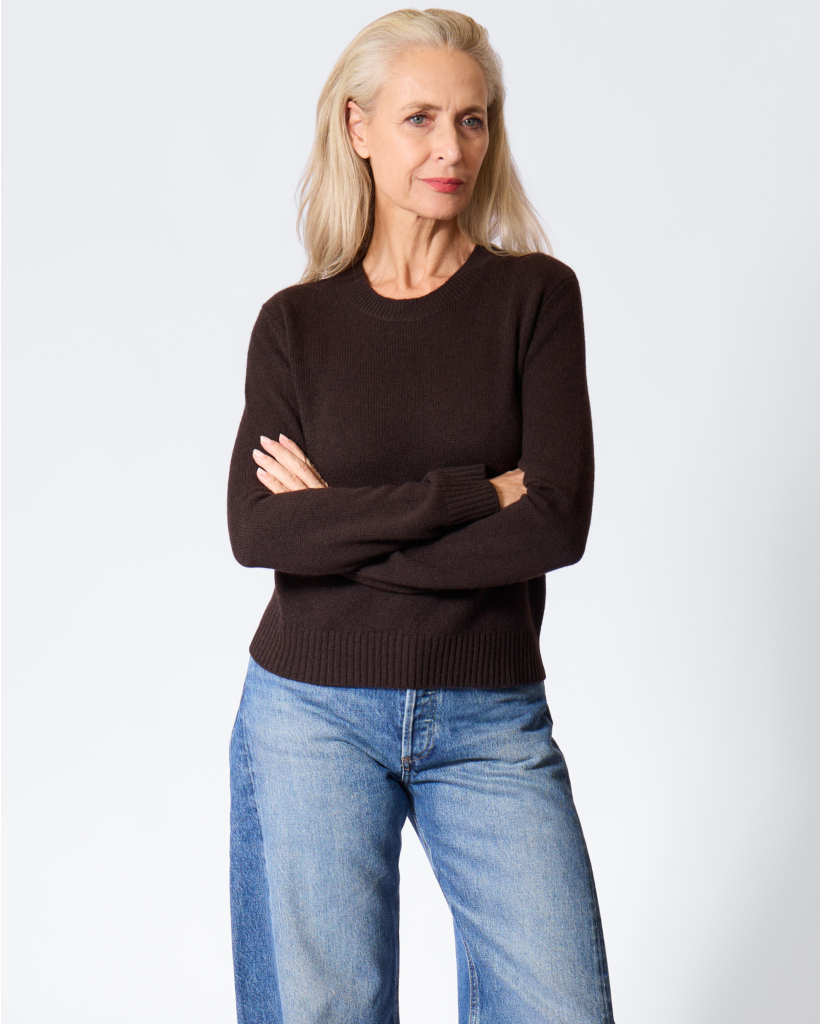Mable Cashmere Classic Knit Dark Oak