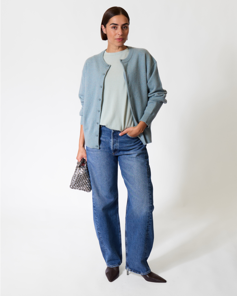 Rik Cashmere-Blend Oversized T-shirt Glass