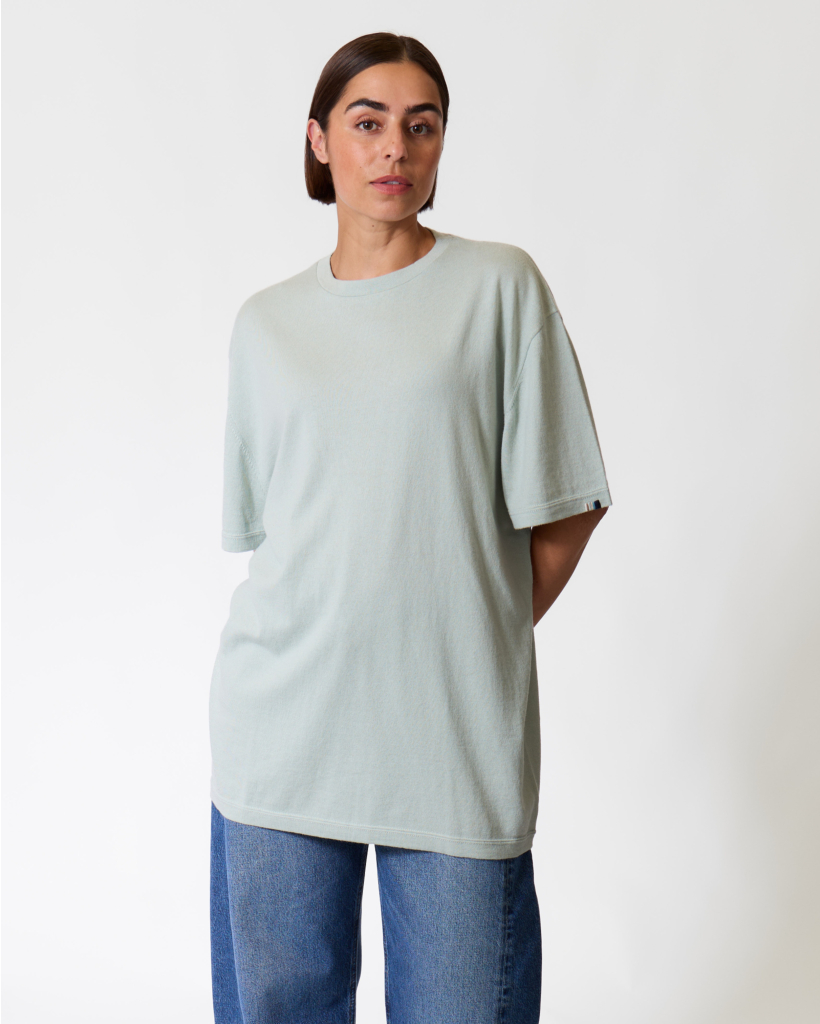 Rik Cashmere-Blend Oversized T-shirt Glass