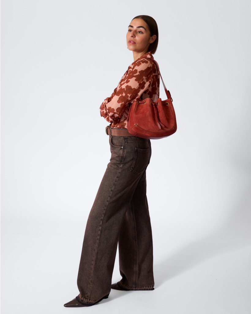 Authentic Wide Leg Jeans Brown