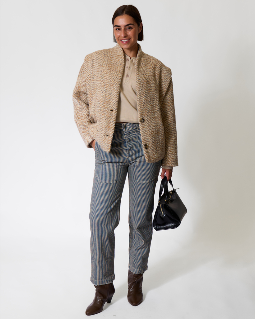 Drogo Wool-Blend Jacket Beige