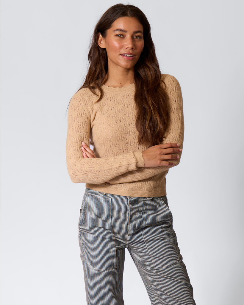 Obeline Baby Alpaca Sweater Camel