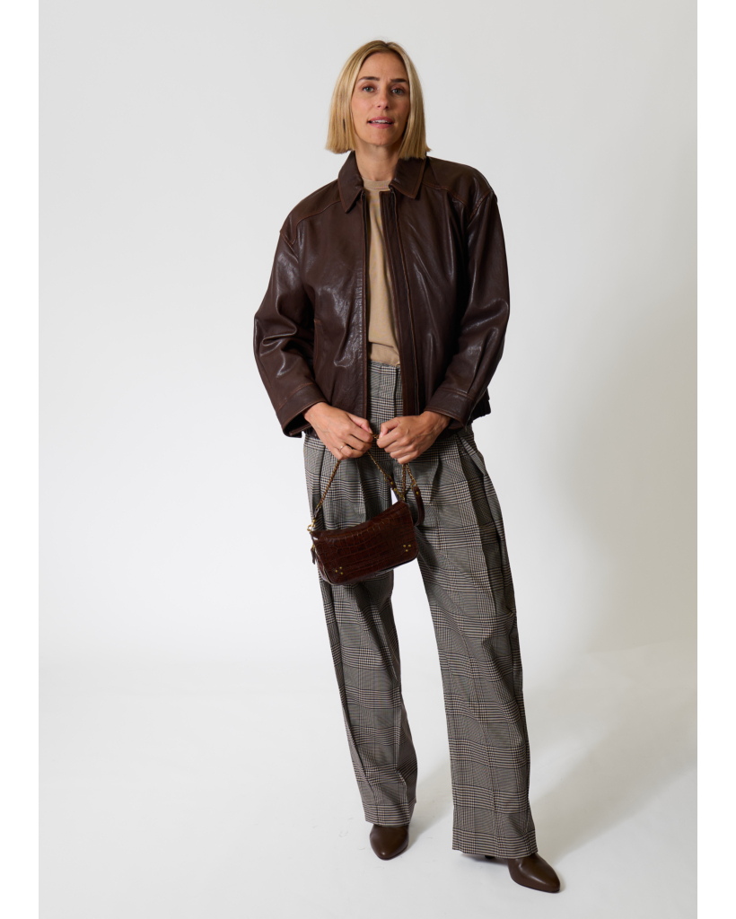 Koffa Brown Checked Trousers