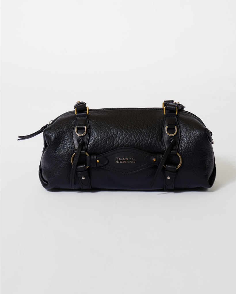 Tilpa Black Leather Bowling Bag