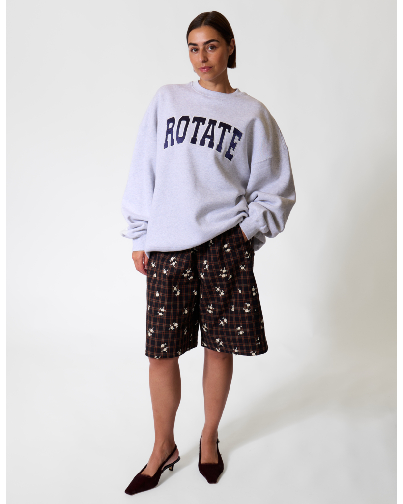 Classic Varsity Sweatshirt in Grey Melange