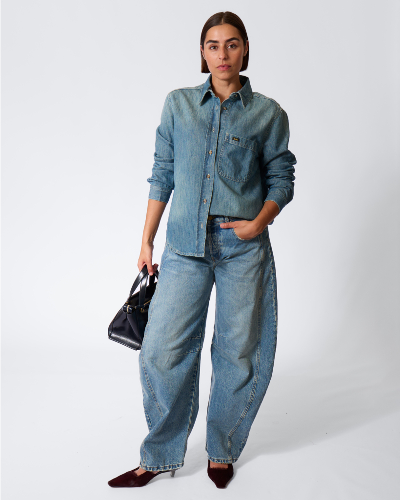 Anne Altay Blouse Denim Stone Vintage