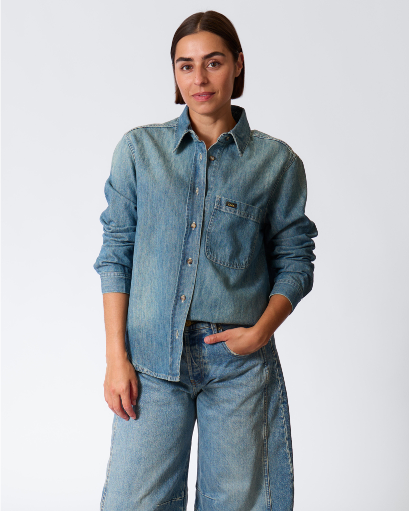Anne Altay Blouse Denim Stone Vintage