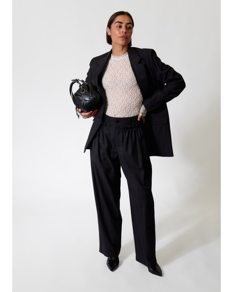 Nerix Wool Blazer Dark Anthracite