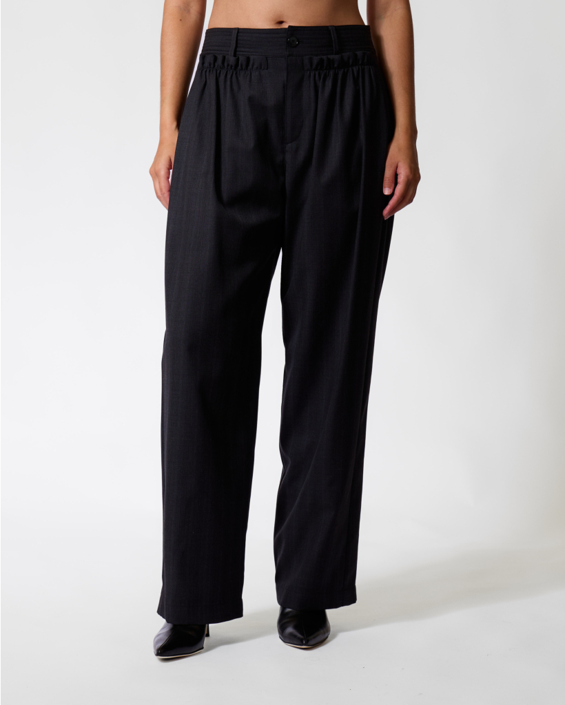 Mayera Wool Trousers Dark Anthracite