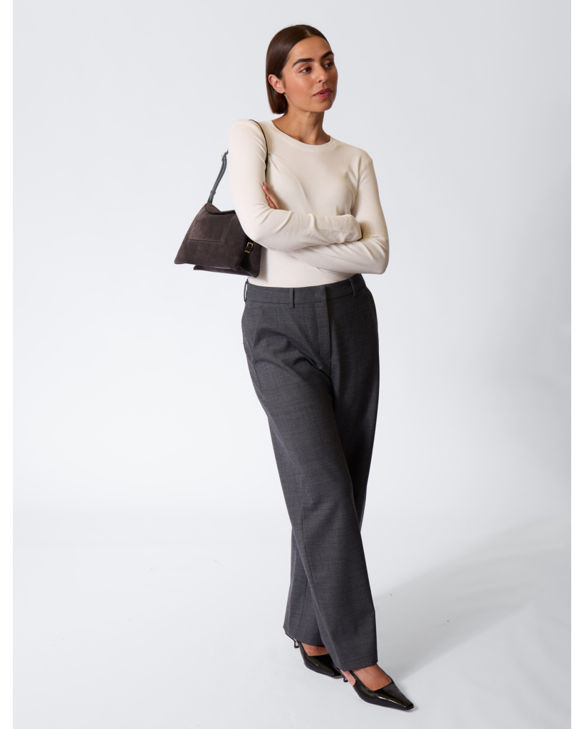 Edita Wool-Blend Trousers Classic Grey