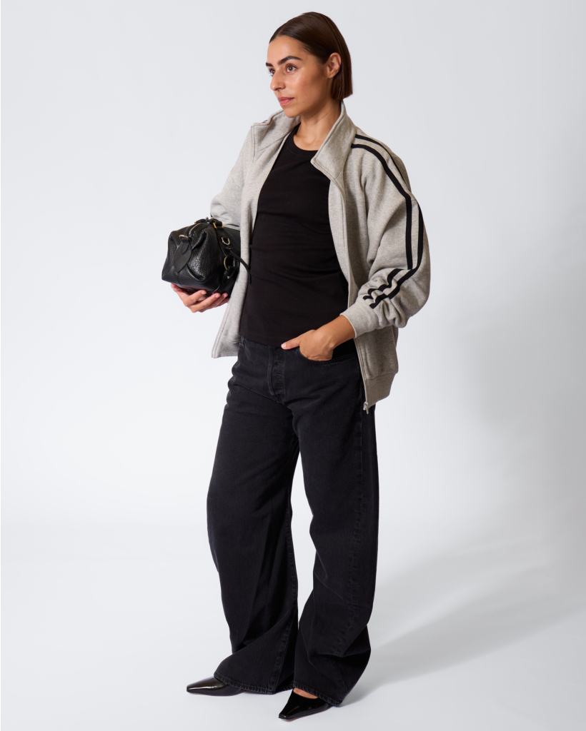 Fleecy Track Zip-up Iron