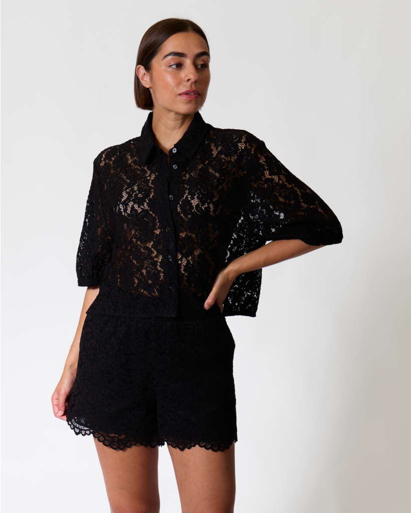 Shayna Lace Blouse Black