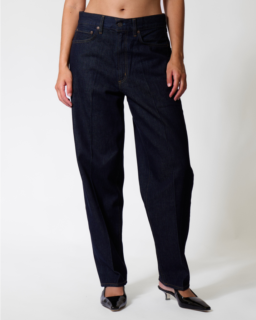80s Vintage Tapered Rinse Jeans