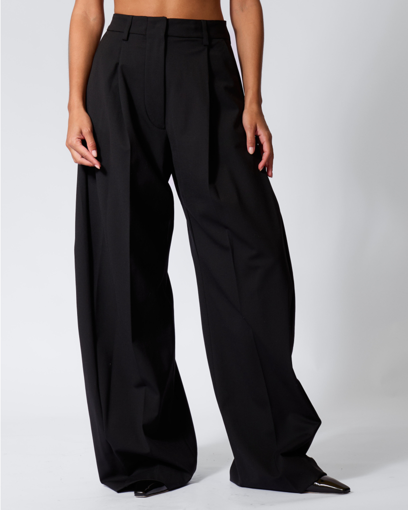 Billie Wool-Blend Trousers Black