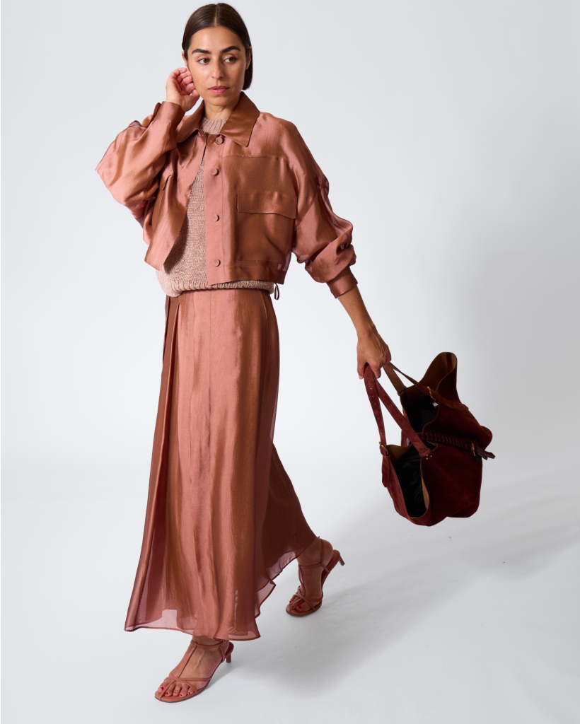 Organza Overshirt Brick