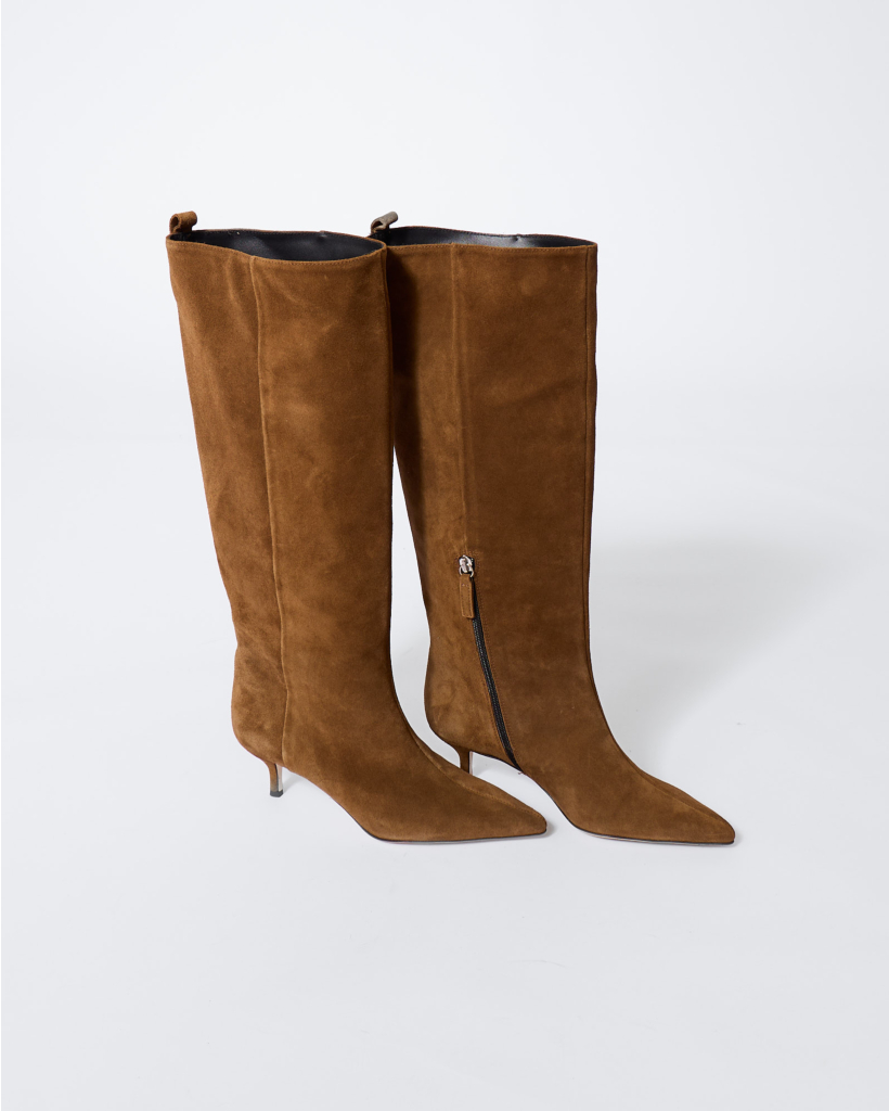 Pippa Leather High Boot Sensory Cigar