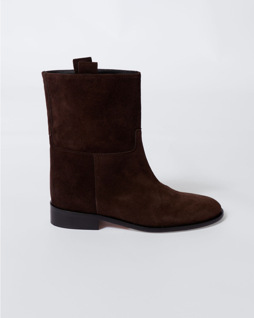 Ruby Short Suede Boot Sensory Brown