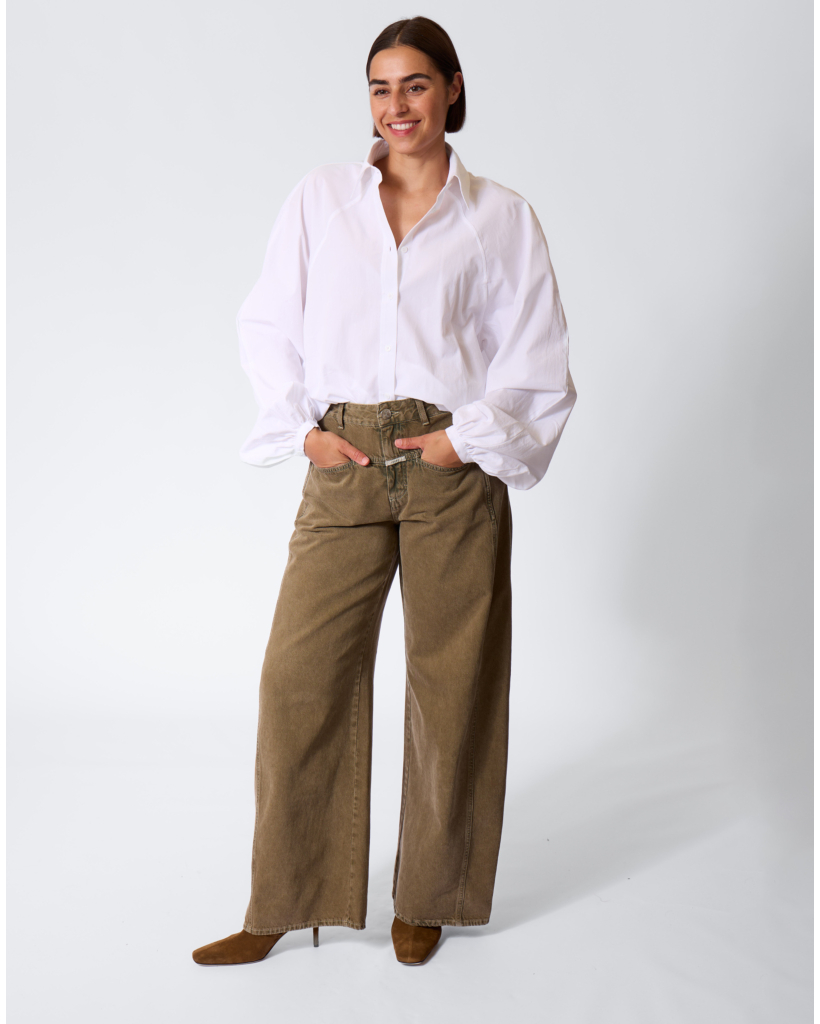 Organic Cotton Shirt Blouse White