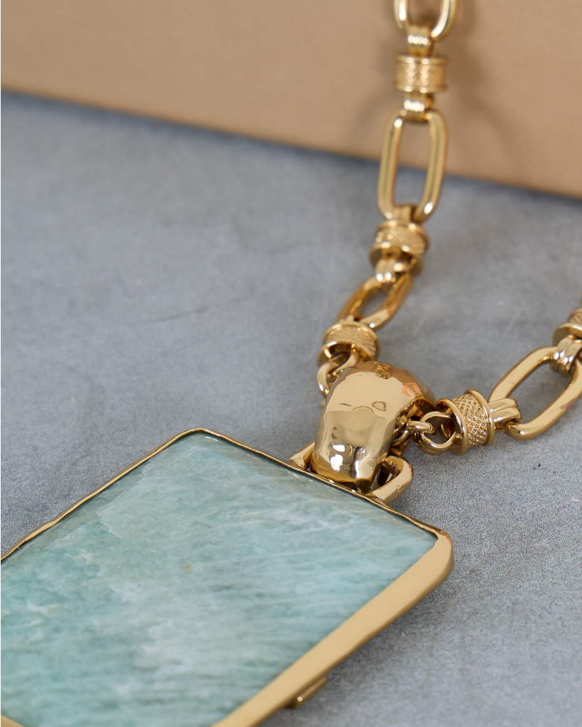 Aura Long Amazonite Necklace