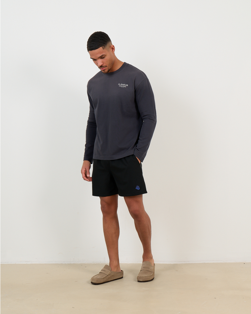 Long-sleeved T-shirt, sound & design, black