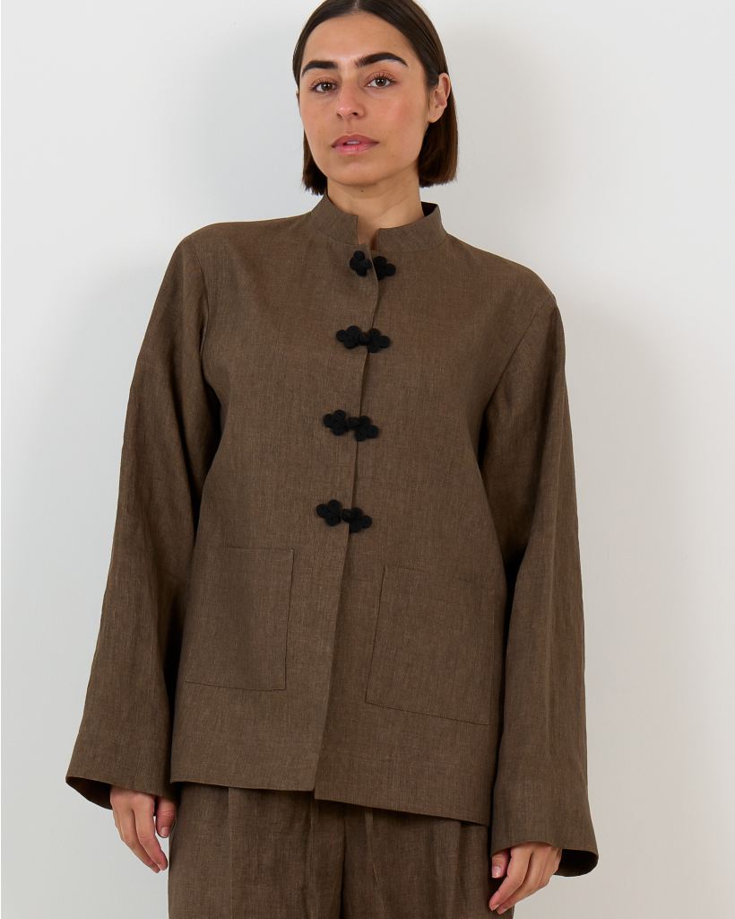 Brown Melange Blazer