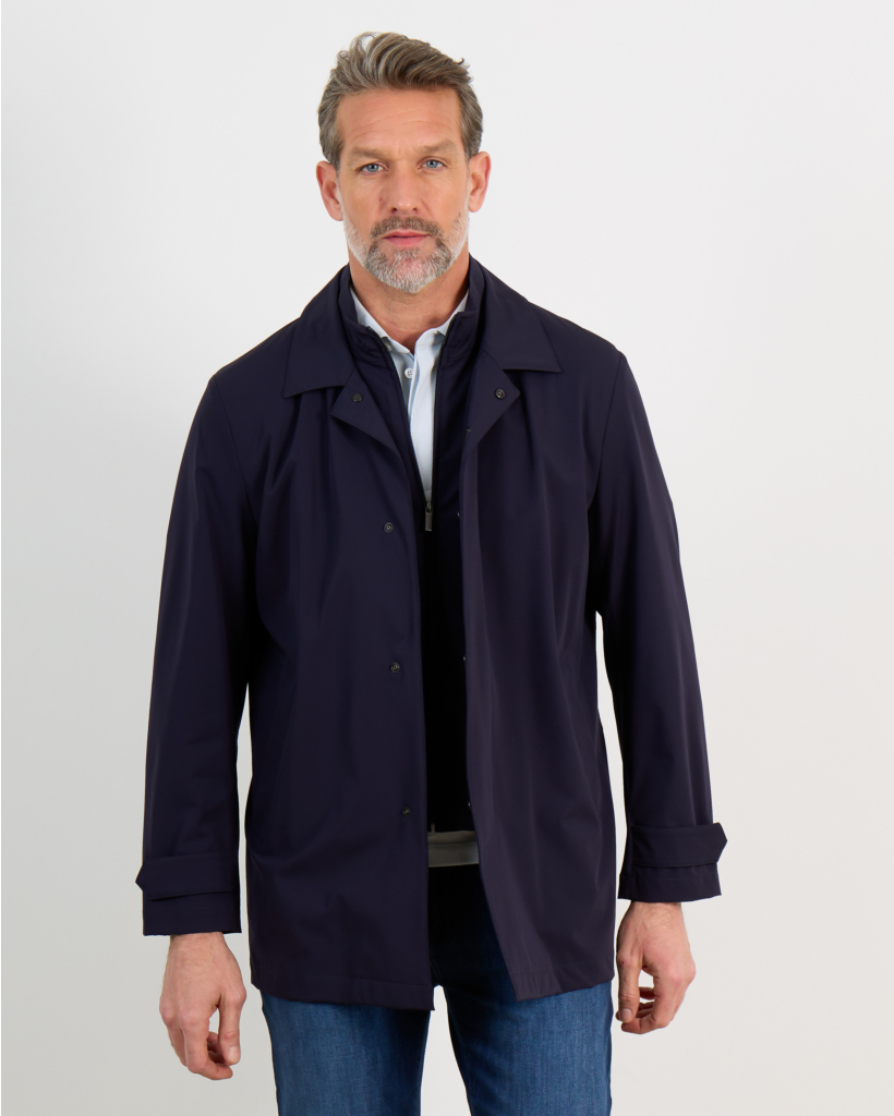 Navy Travel Stretch Jacket