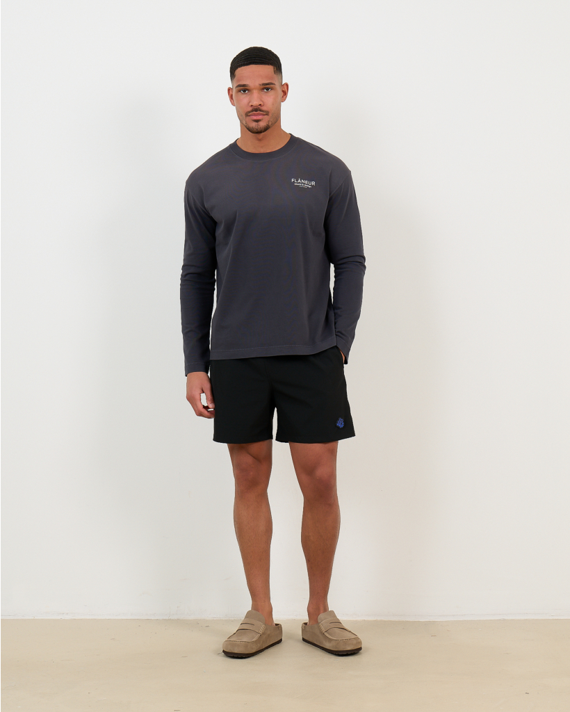 Rubber Blossom Swim Shorts Black