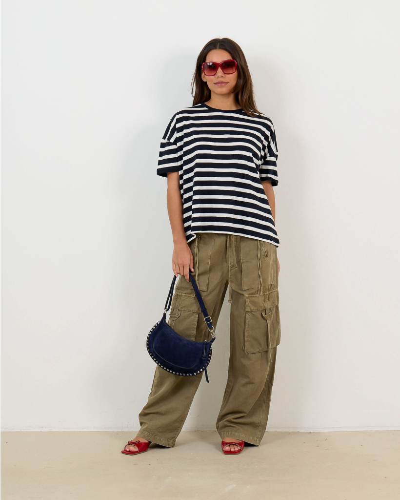 Striped T-shirt Navy/Ecru