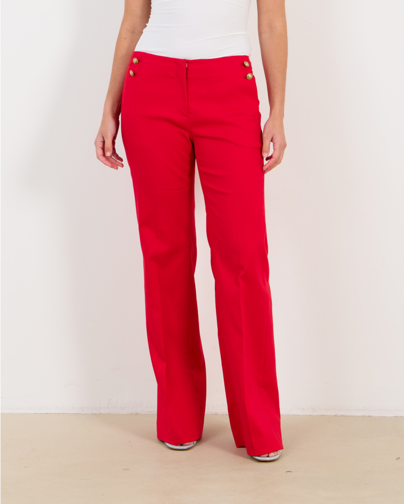 Cherry red trousers