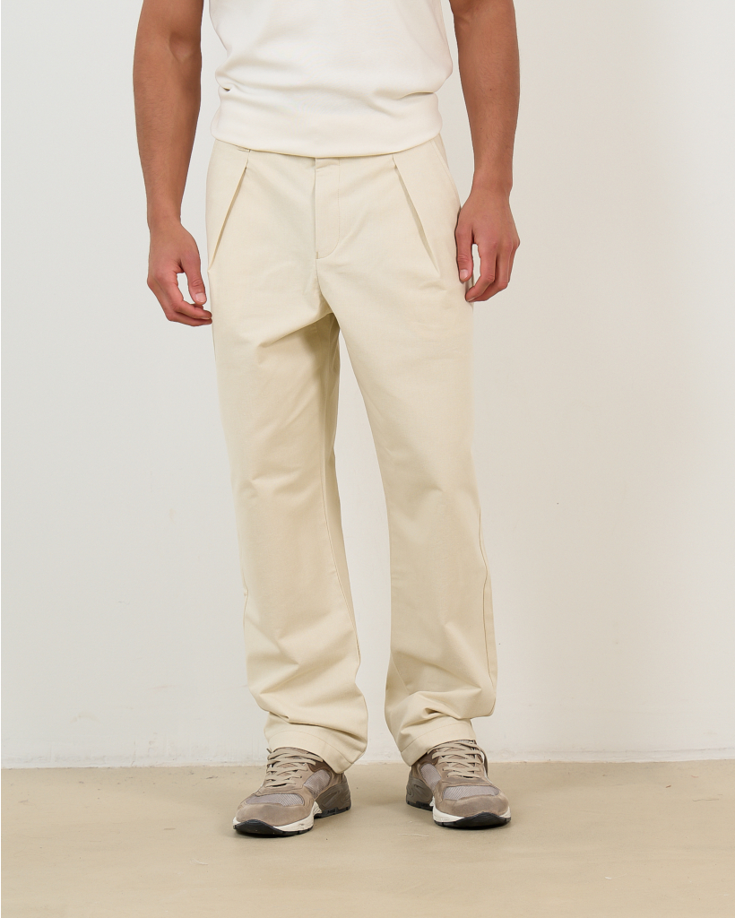 Renato Ecru Trousers