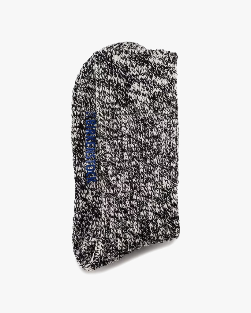 Cotton Slub Socks Black Gray