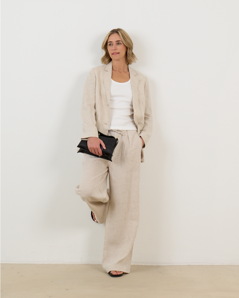 Lola Linen Blazer - Beige