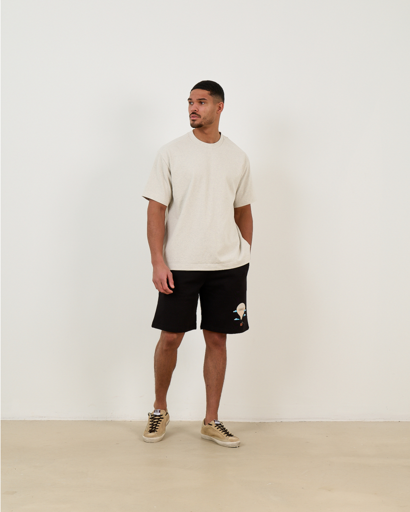 Brace T-Shirt in Oat Melange